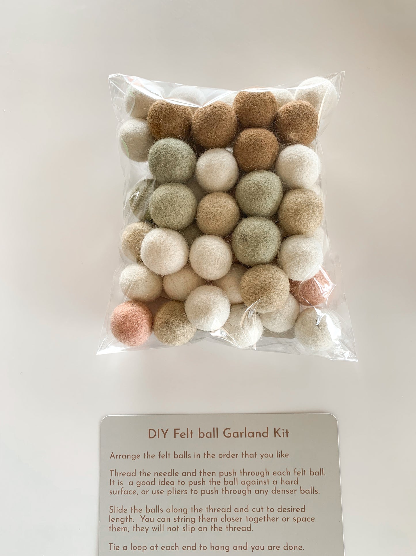 DIY Felt Ball Garland Kit