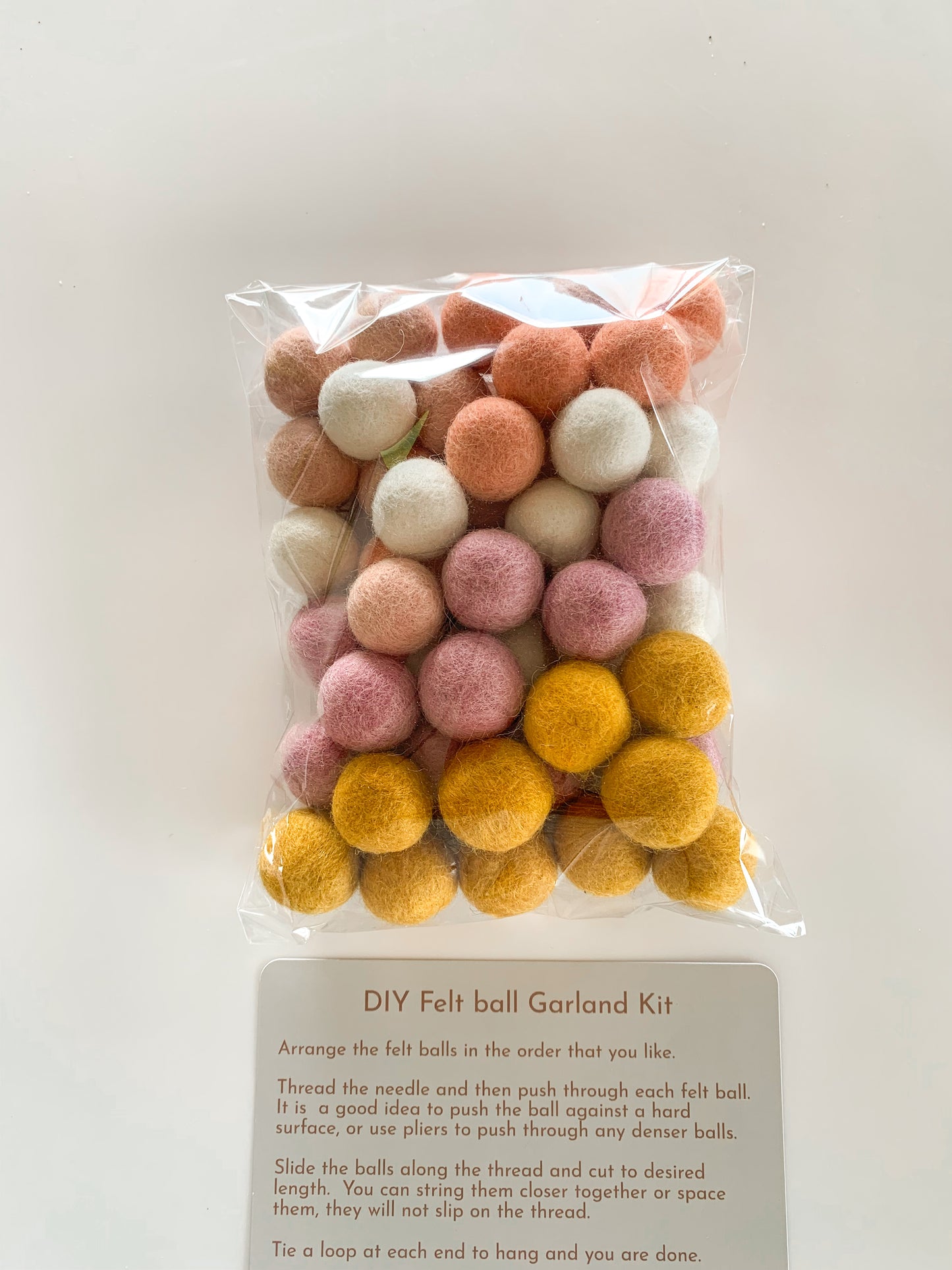 DIY Felt Ball Garland Kit
