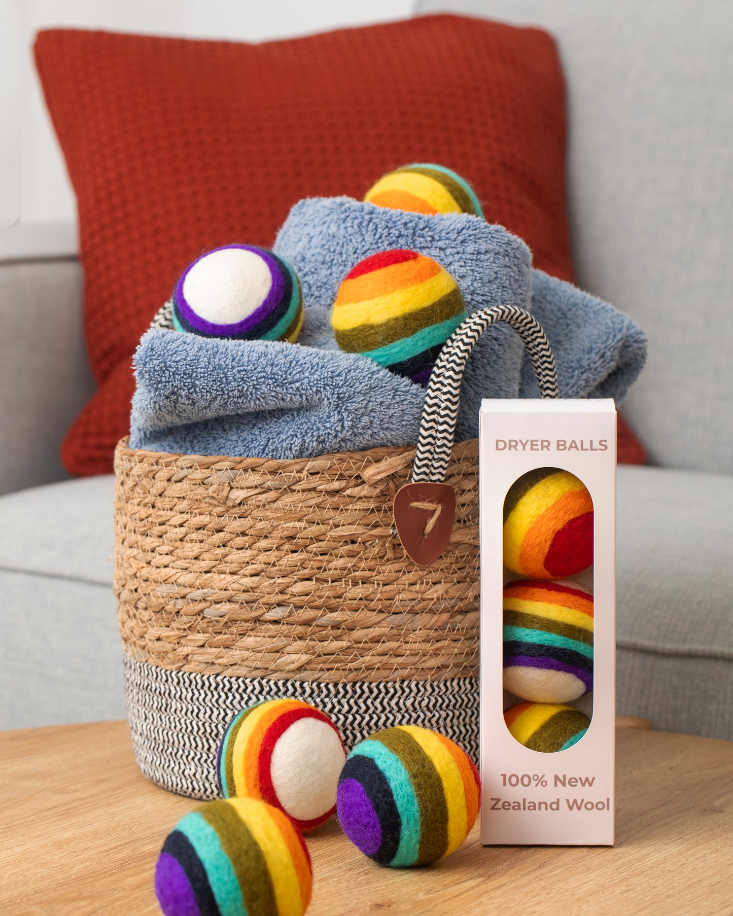 NZ Wool Dryer Balls - Boxed set of 3