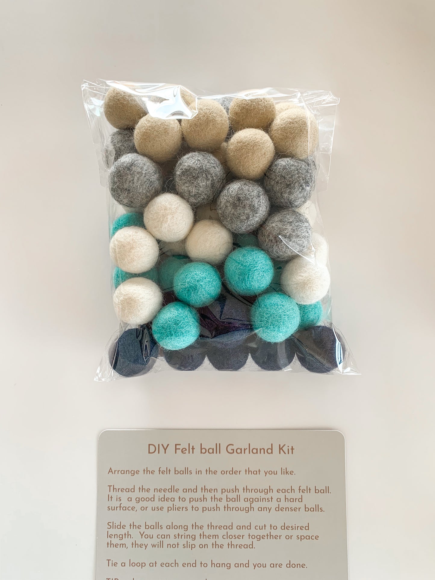 DIY Felt Ball Garland Kit