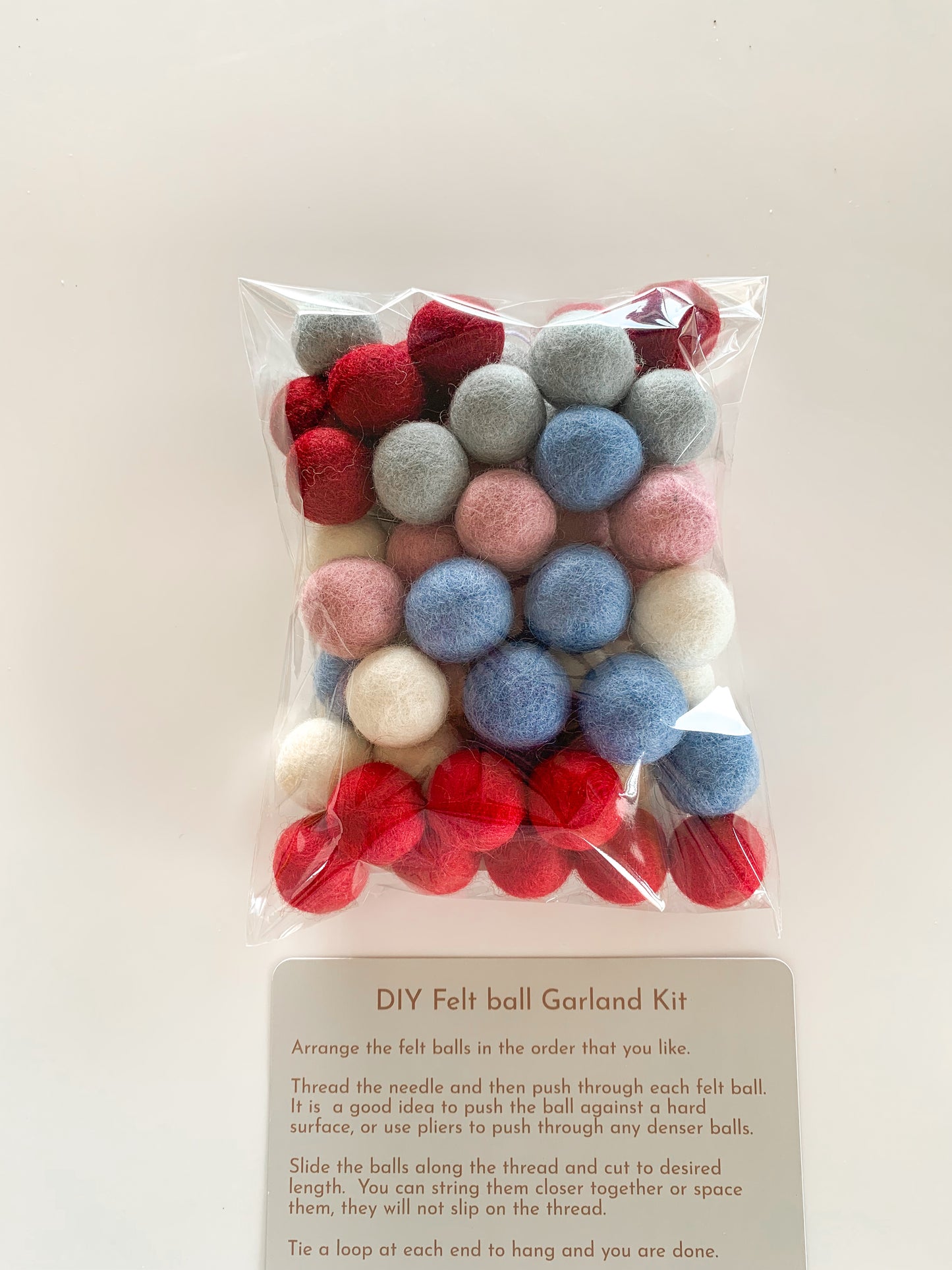 DIY Felt Ball Garland Kit
