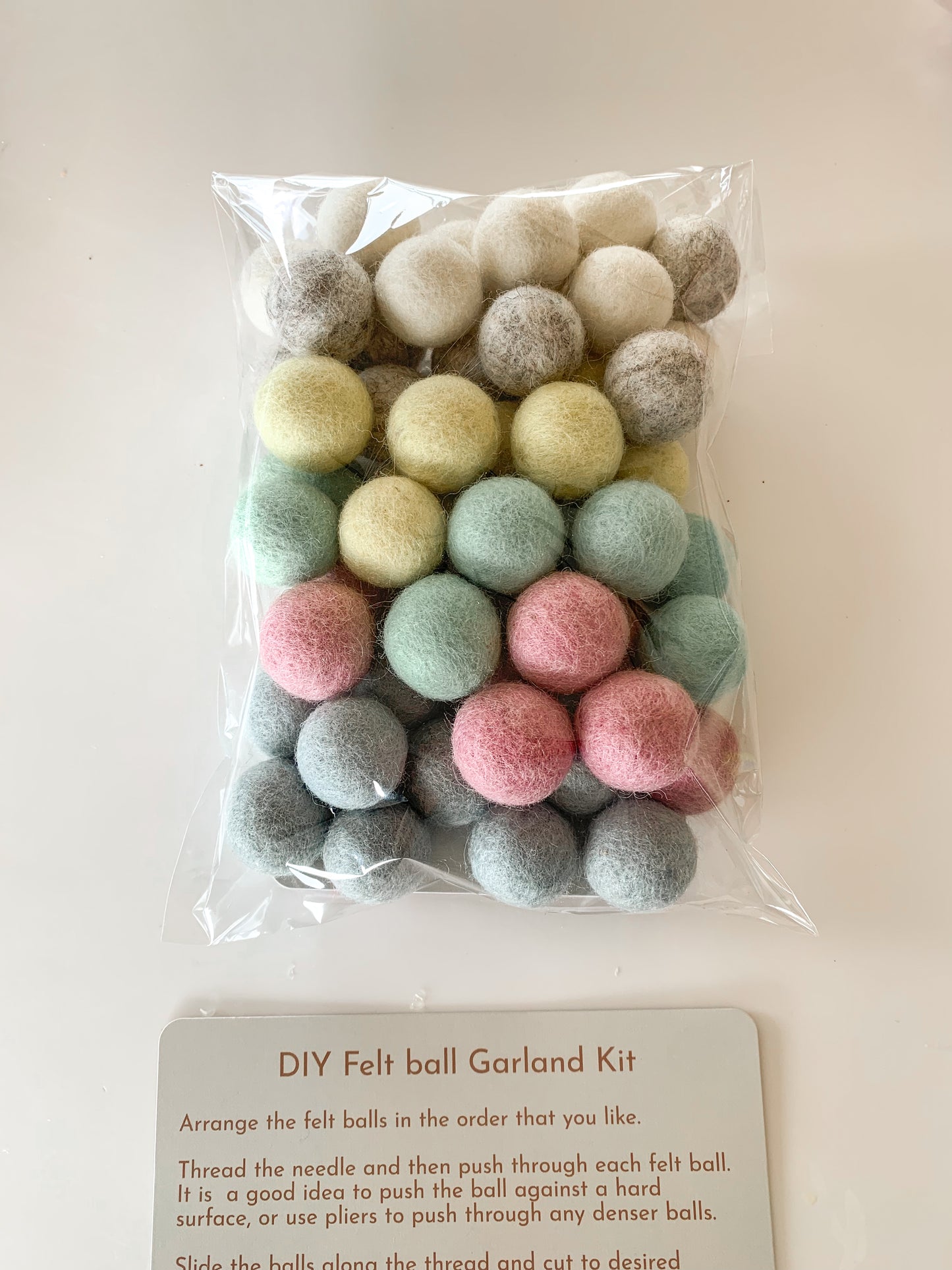 DIY Felt Ball Garland Kit
