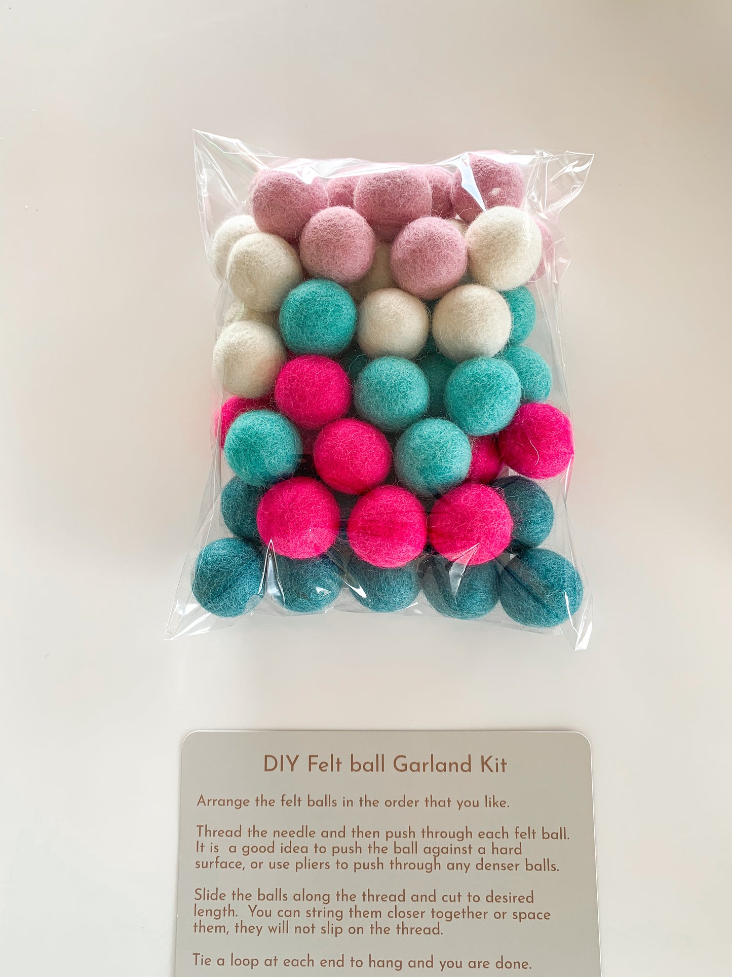 DIY Felt Ball Garland Kit