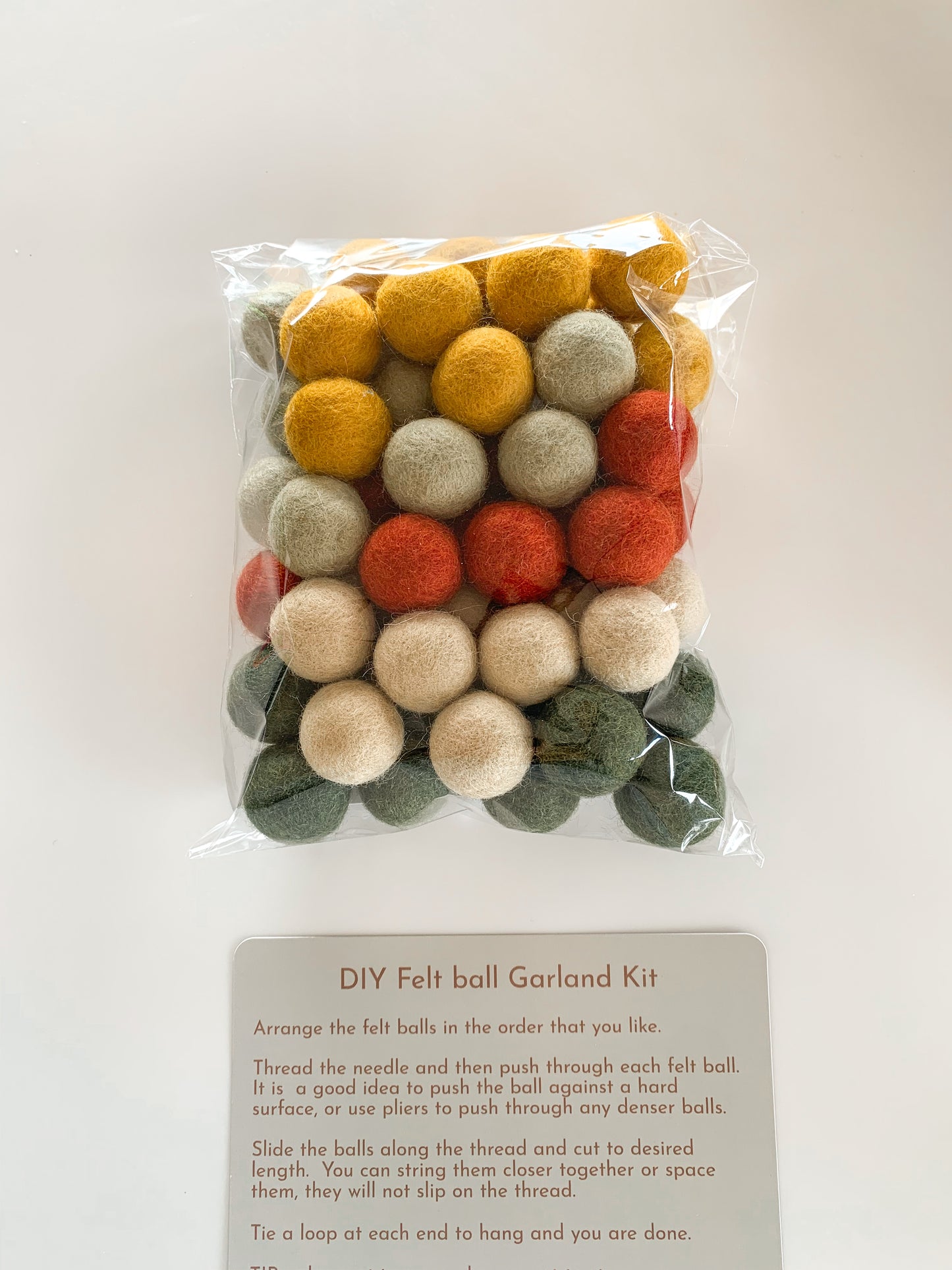 DIY Felt Ball Garland Kit