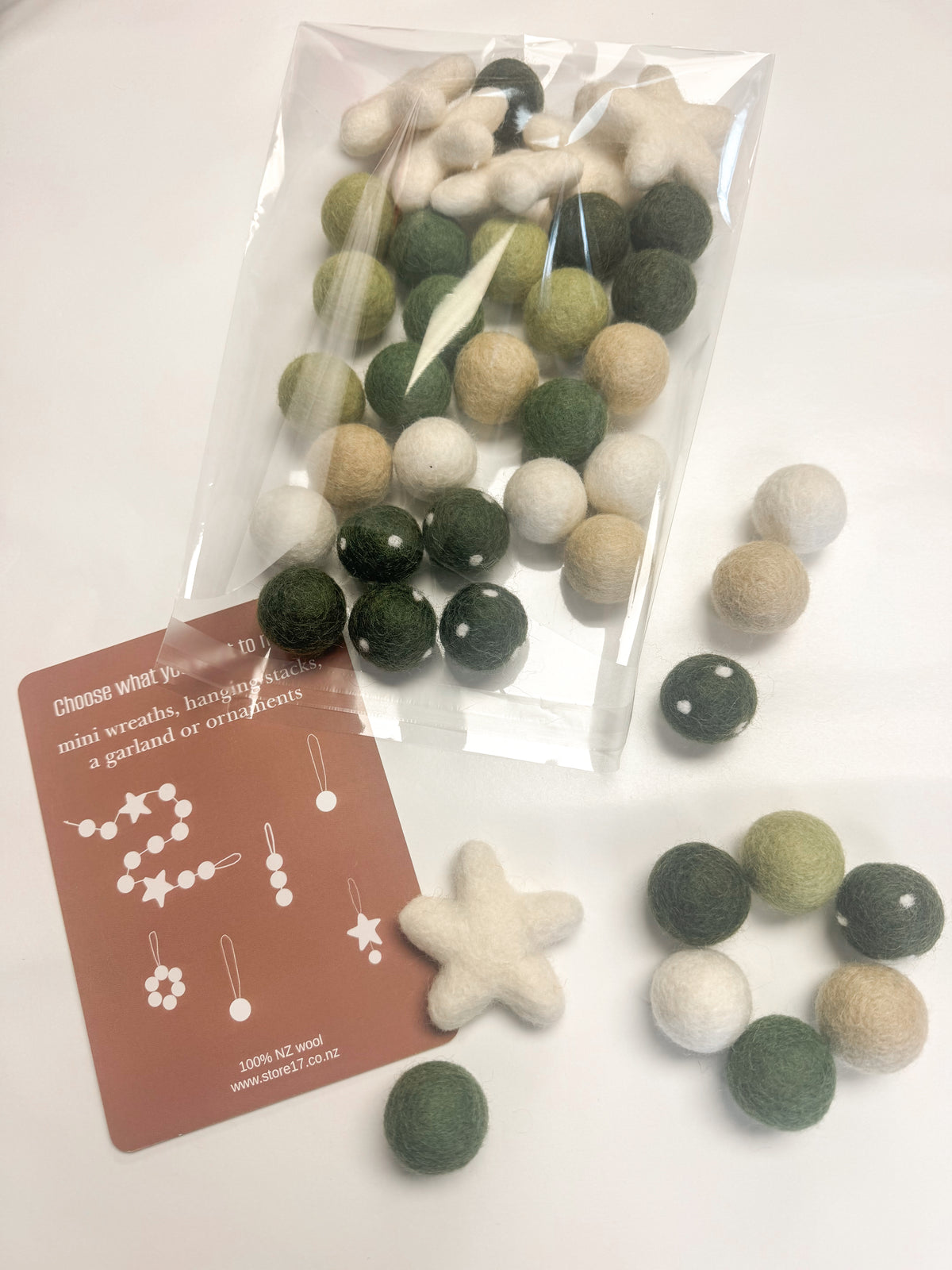 DIY Christmas Garland or Ornament Kit