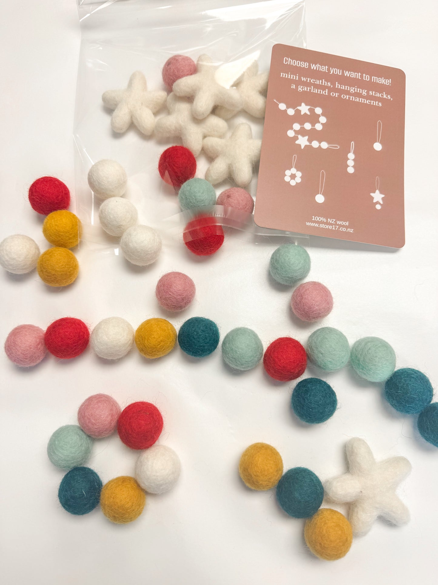 DIY Christmas Garland or Ornament Kit