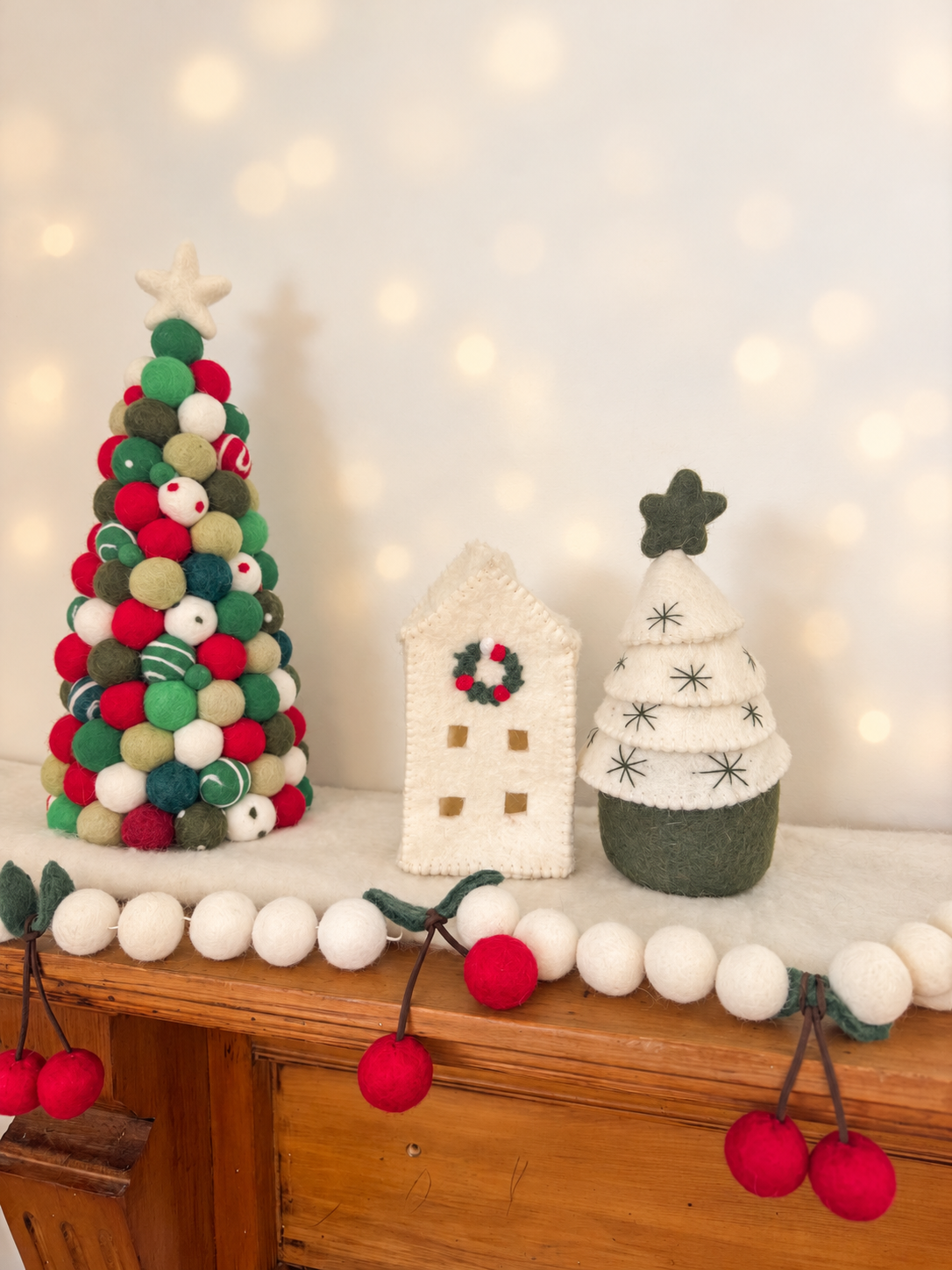 Felt Tea Light House