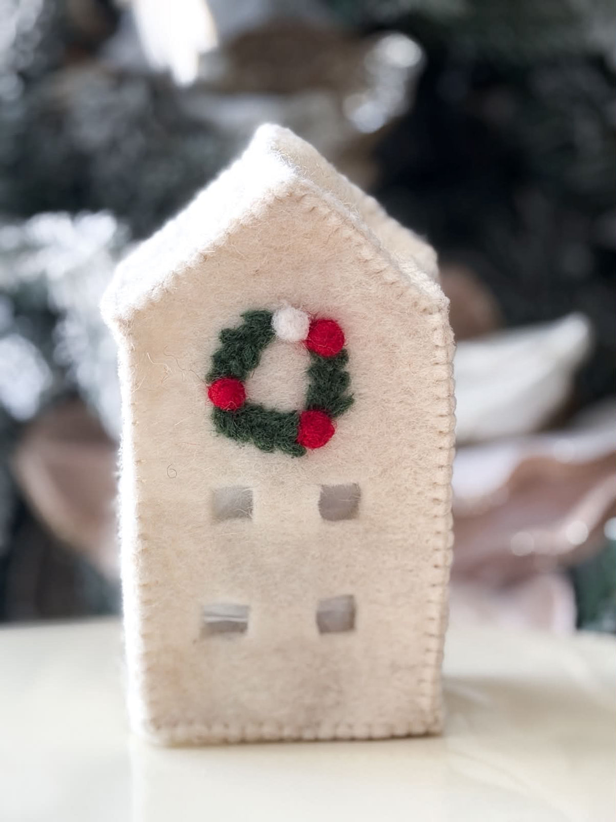 Felt Tea Light House