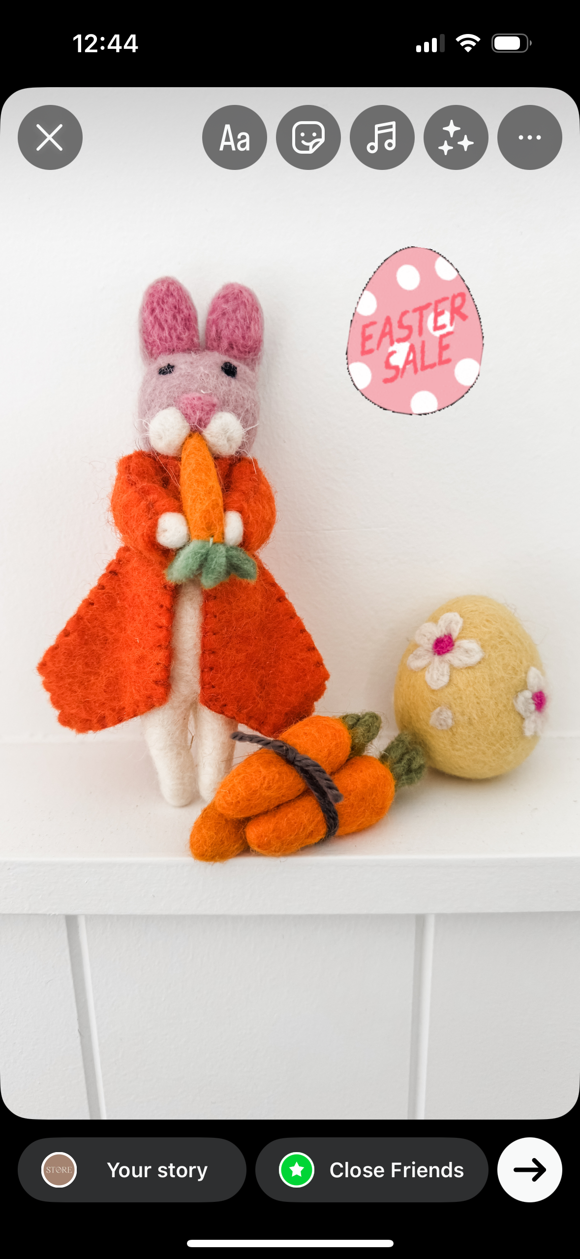 Hanging Easter Bunny & Goose