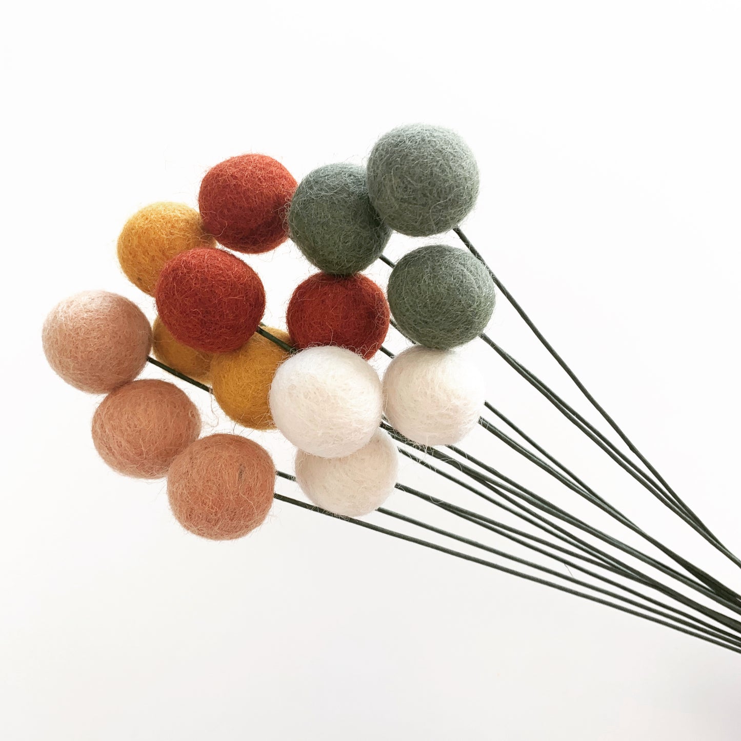 FELT BALL FLOWERS