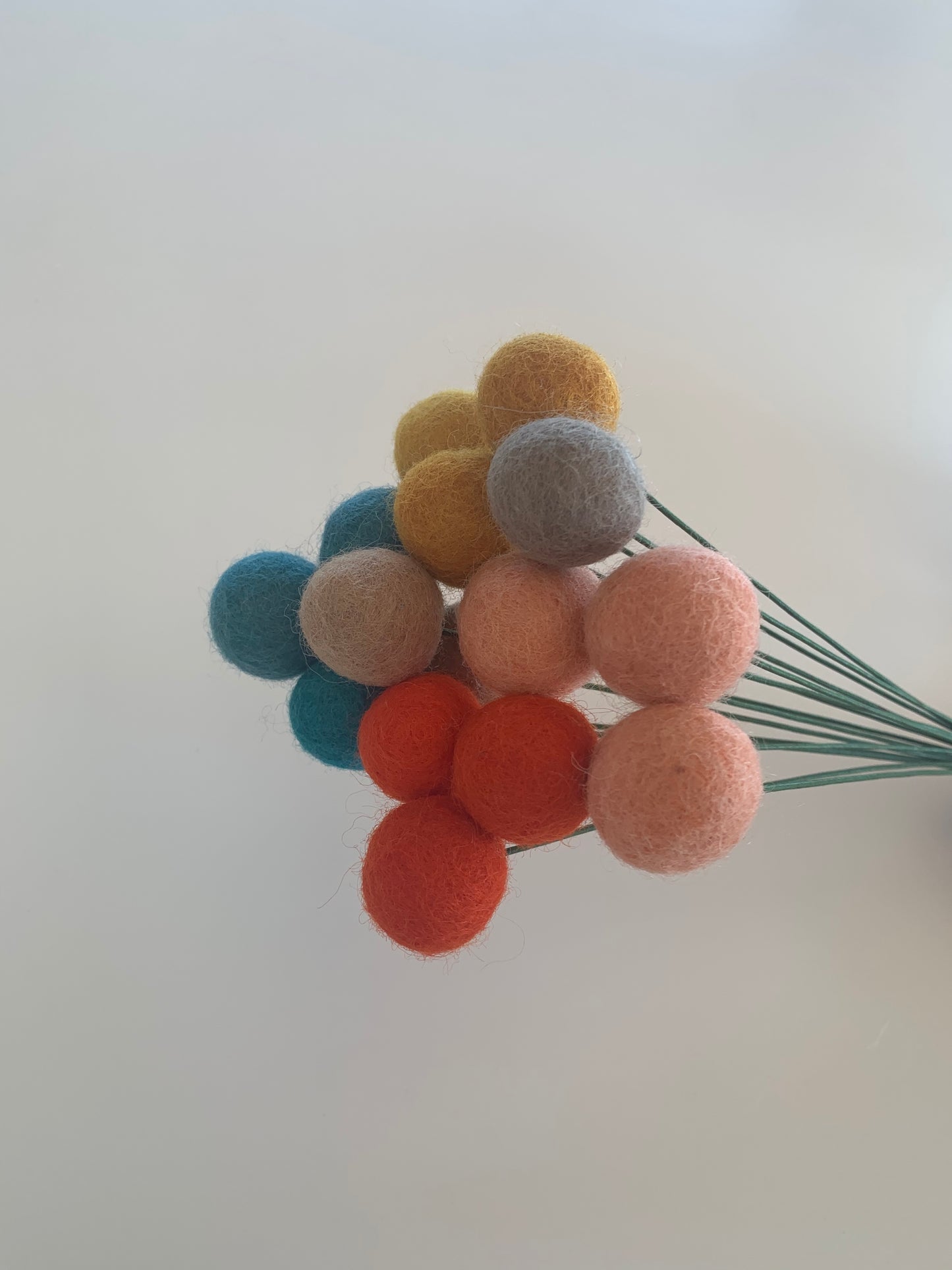 FELT BALL FLOWERS