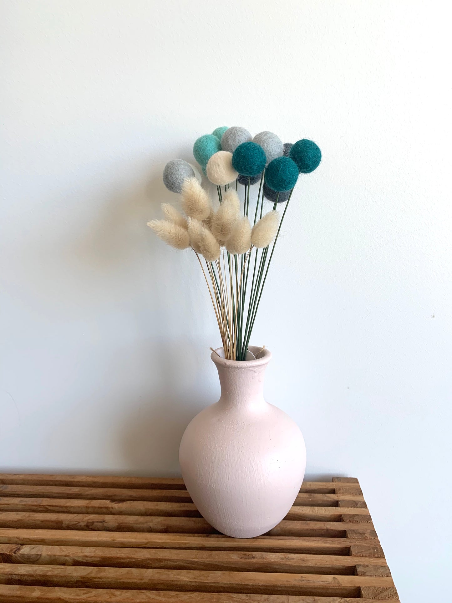 FELT BALL FLOWERS
