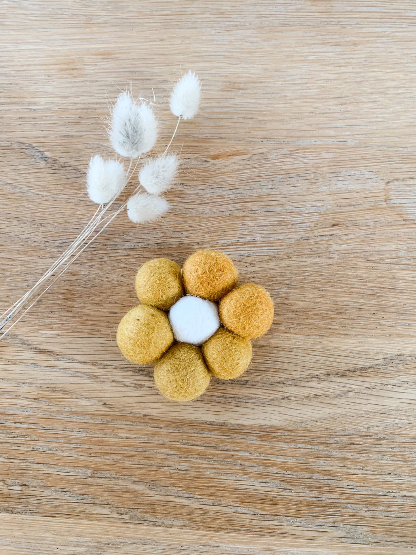 FELT BALL WALL FLOWERS