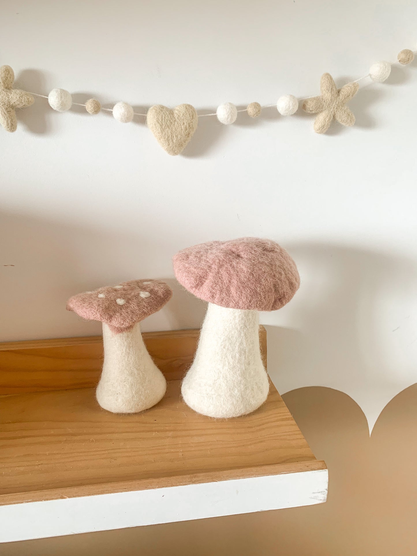 Felted Mushrooms