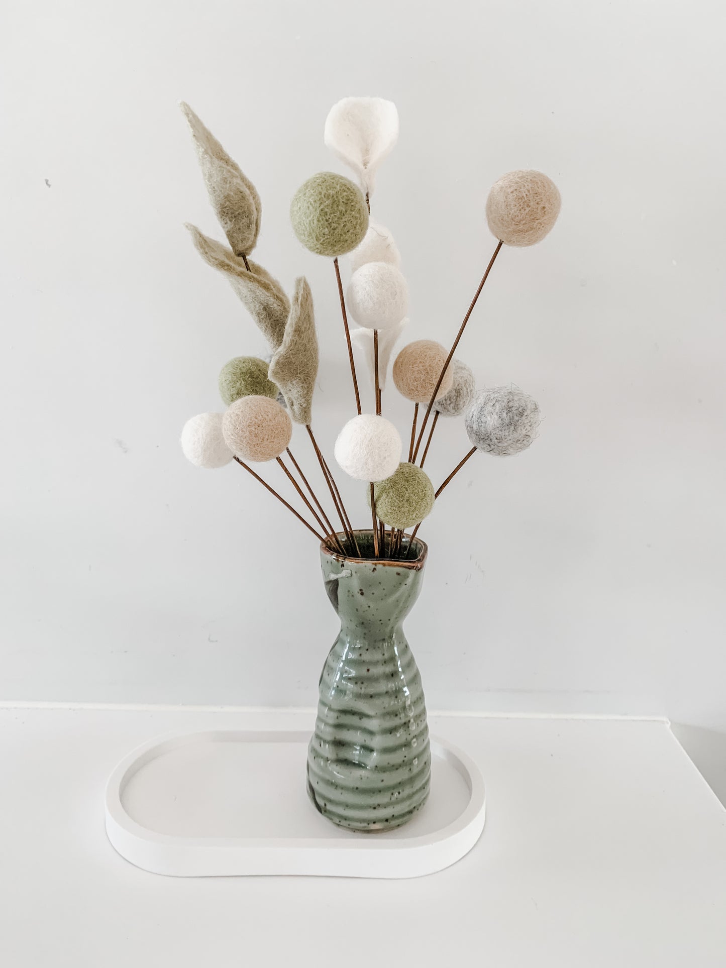 FELT BALL FLOWERS