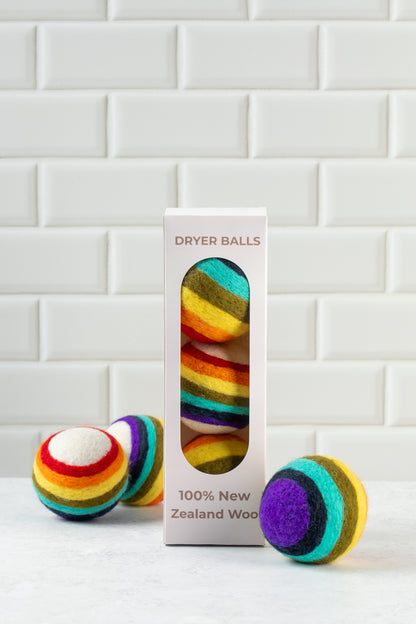 NZ Wool Dryer Balls - Boxed set of 3