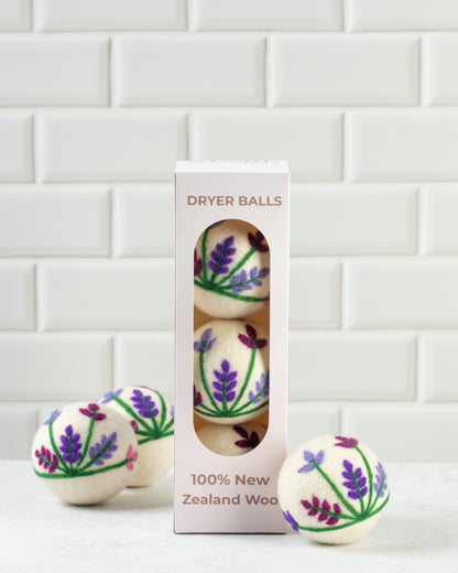 NZ Wool Dryer Balls - Boxed set of 3
