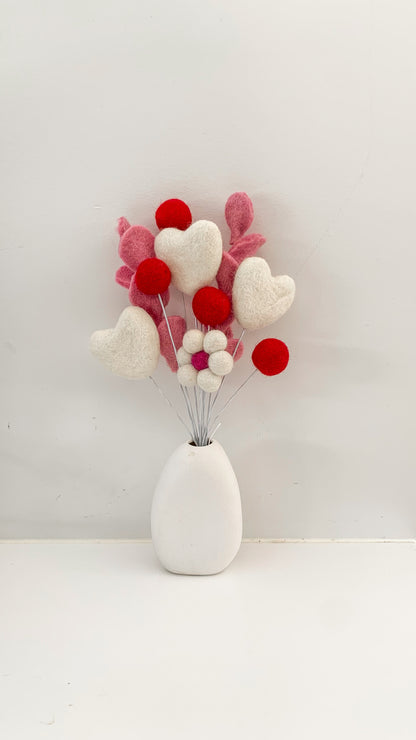 FELT BALL FLOWERS