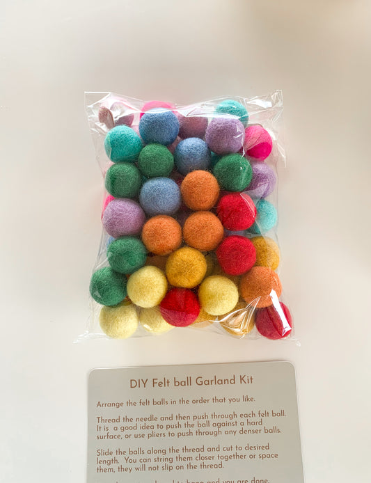 DIY Felt Ball Garland Kit