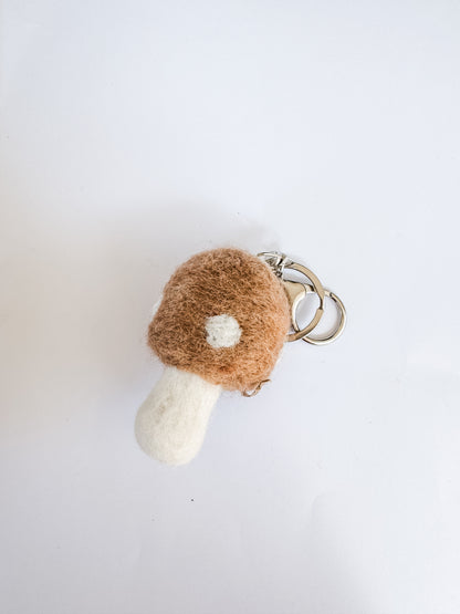 Fun Shape Keyring - Mushroom, fruit, bee