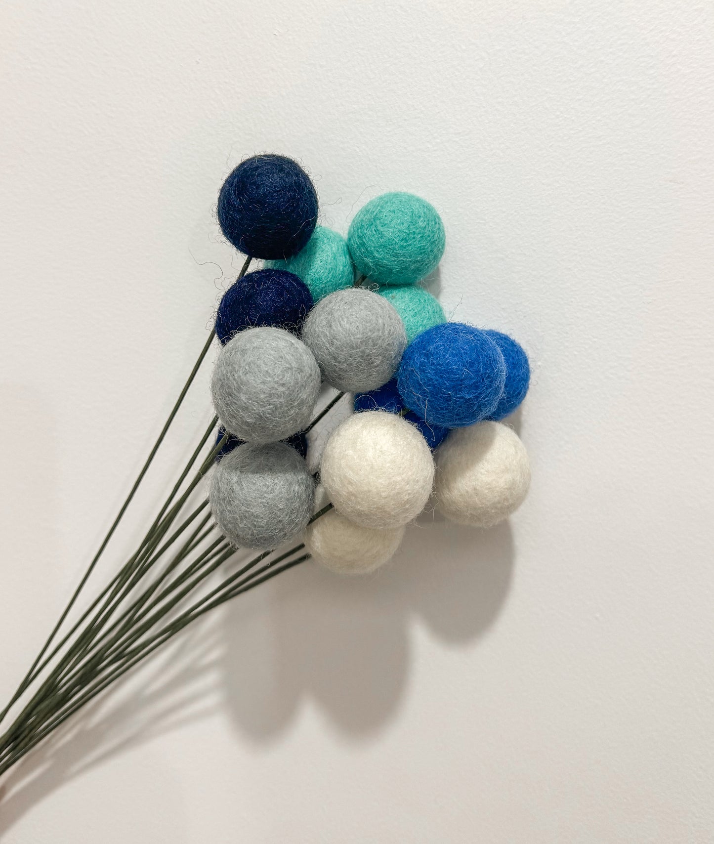 FELT BALL FLOWERS