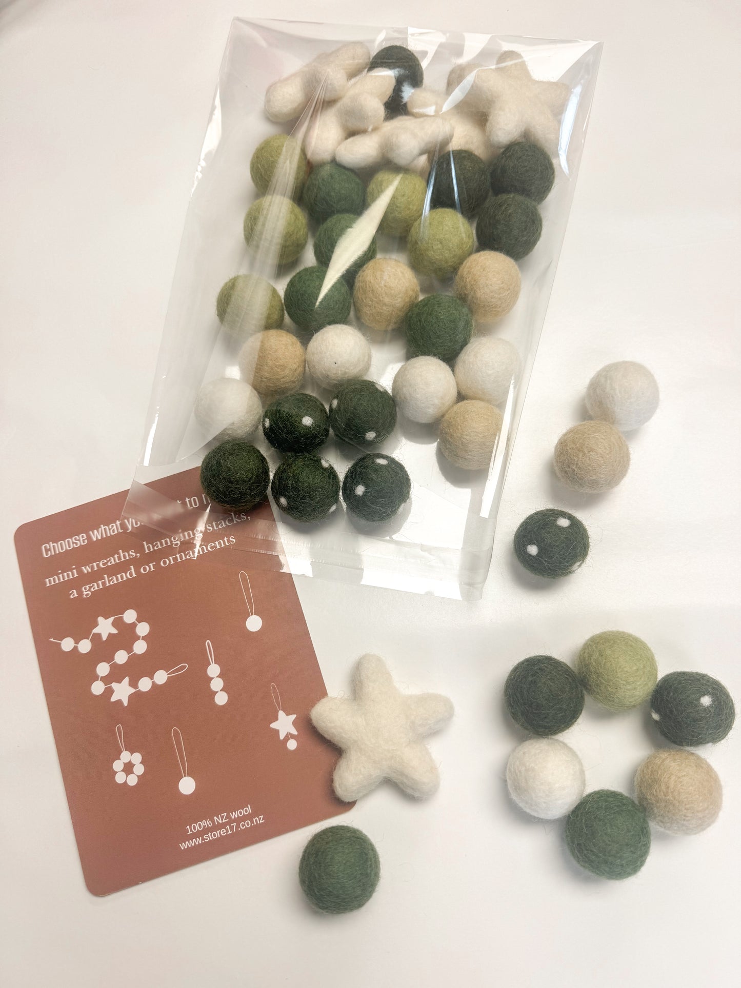 DIY Christmas Garland or Ornament Kit