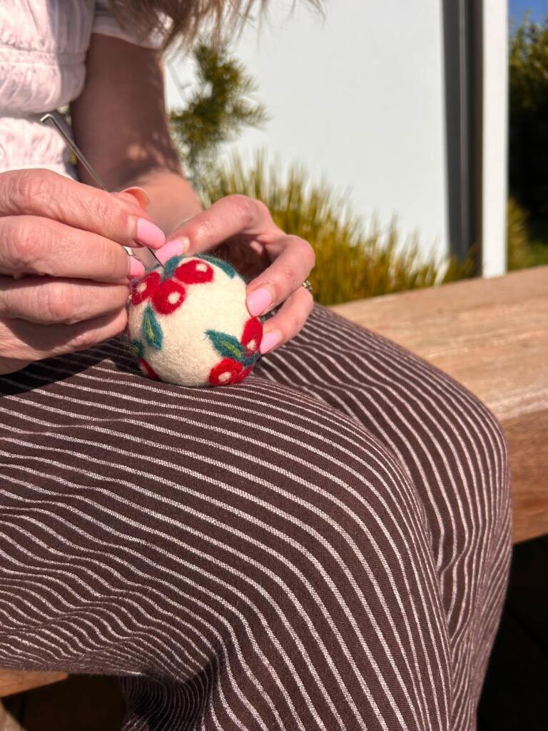 DIY Christmas Needle Felted Ornament Kits 100% NZ Wool