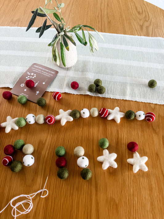 DIY Christmas Garland or Ornament Kit