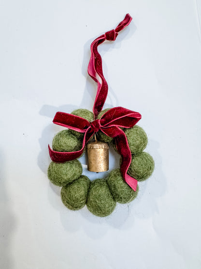 Velvet Bell & Bow Wreaths