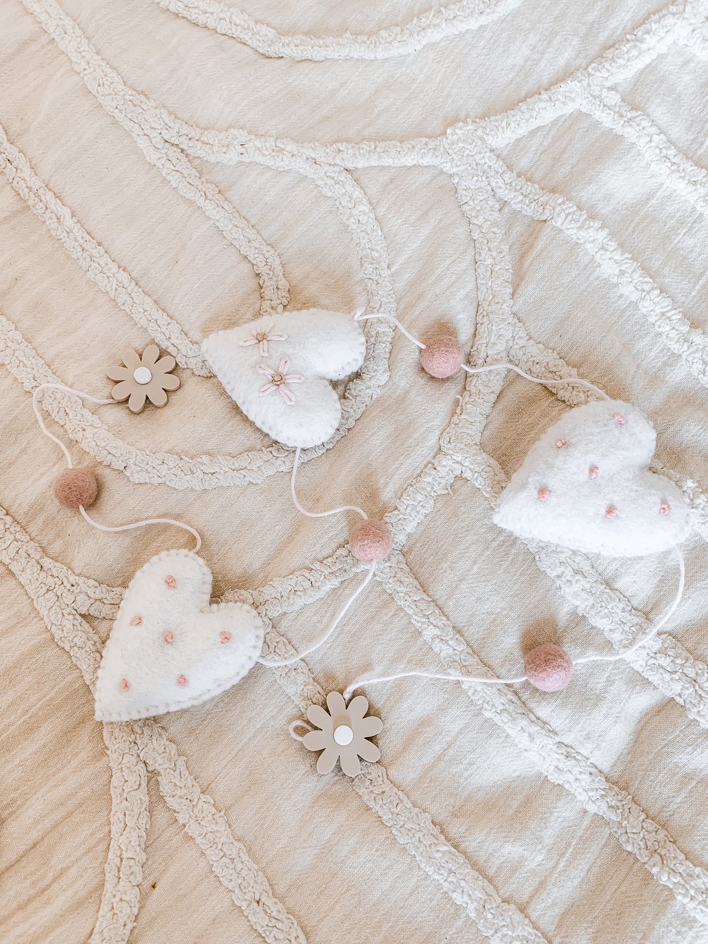 Embroidered Hearts and Stars