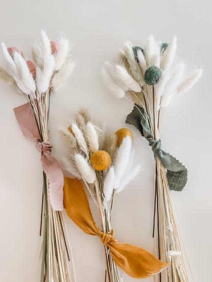 FELT + BUNNY TAIL POSY