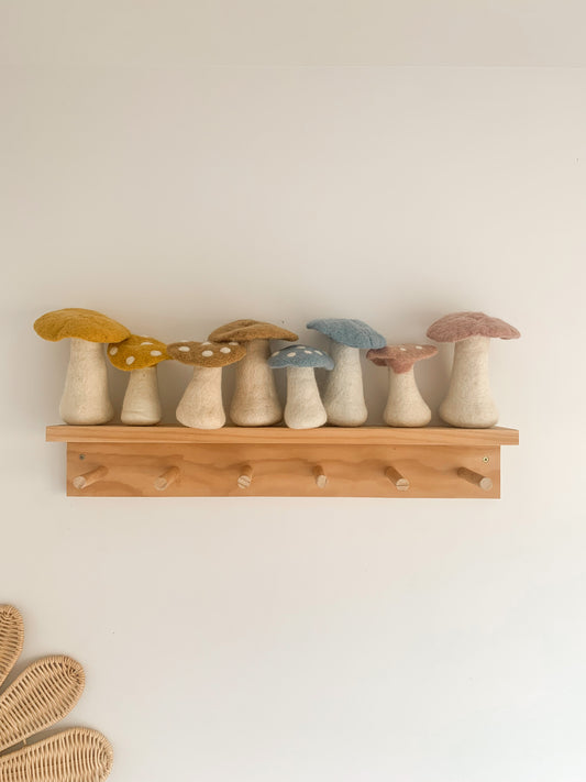 Felted Mushrooms