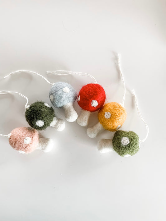 Felted Mushrooms