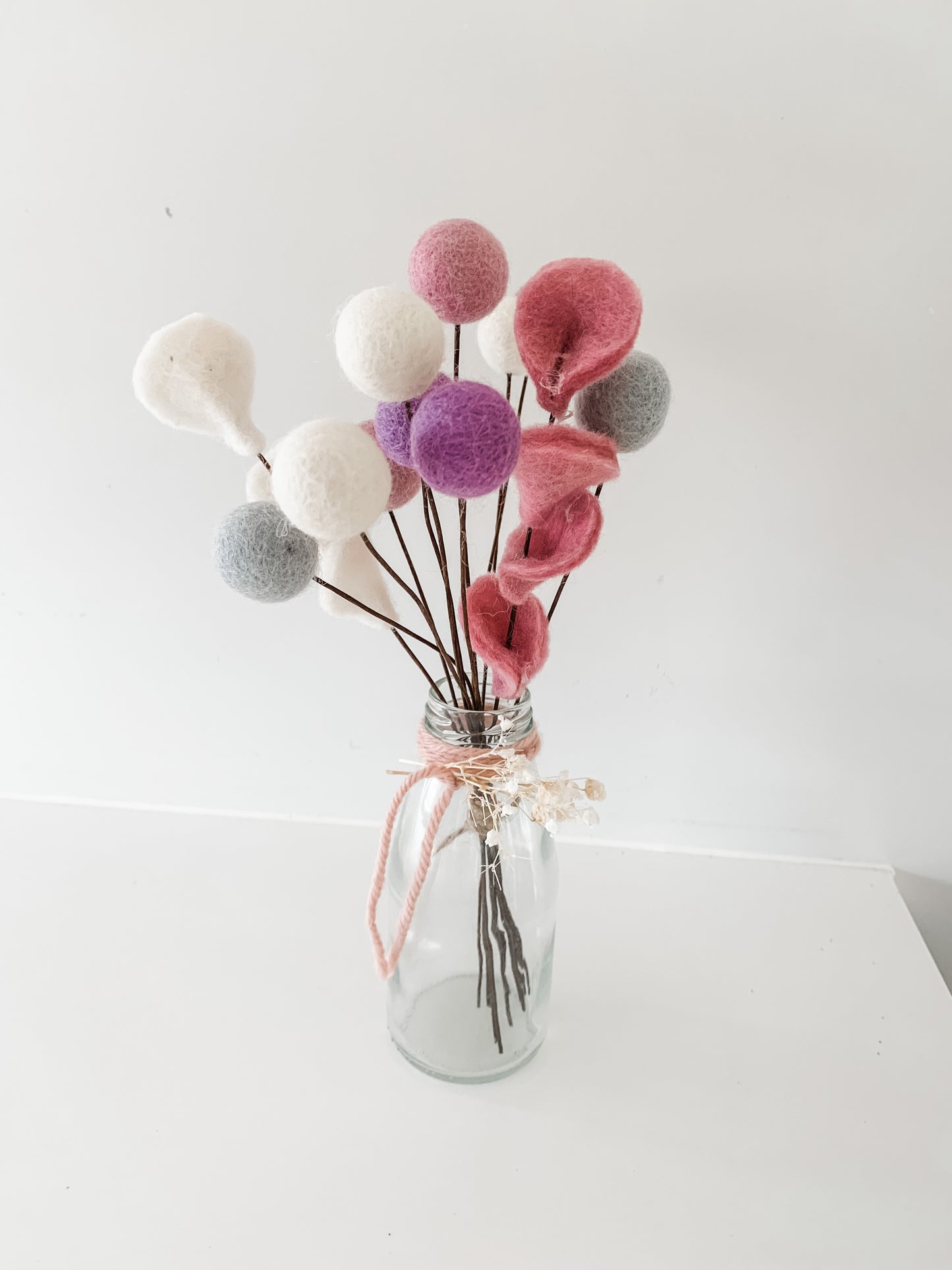 FELT BALL FLOWERS
