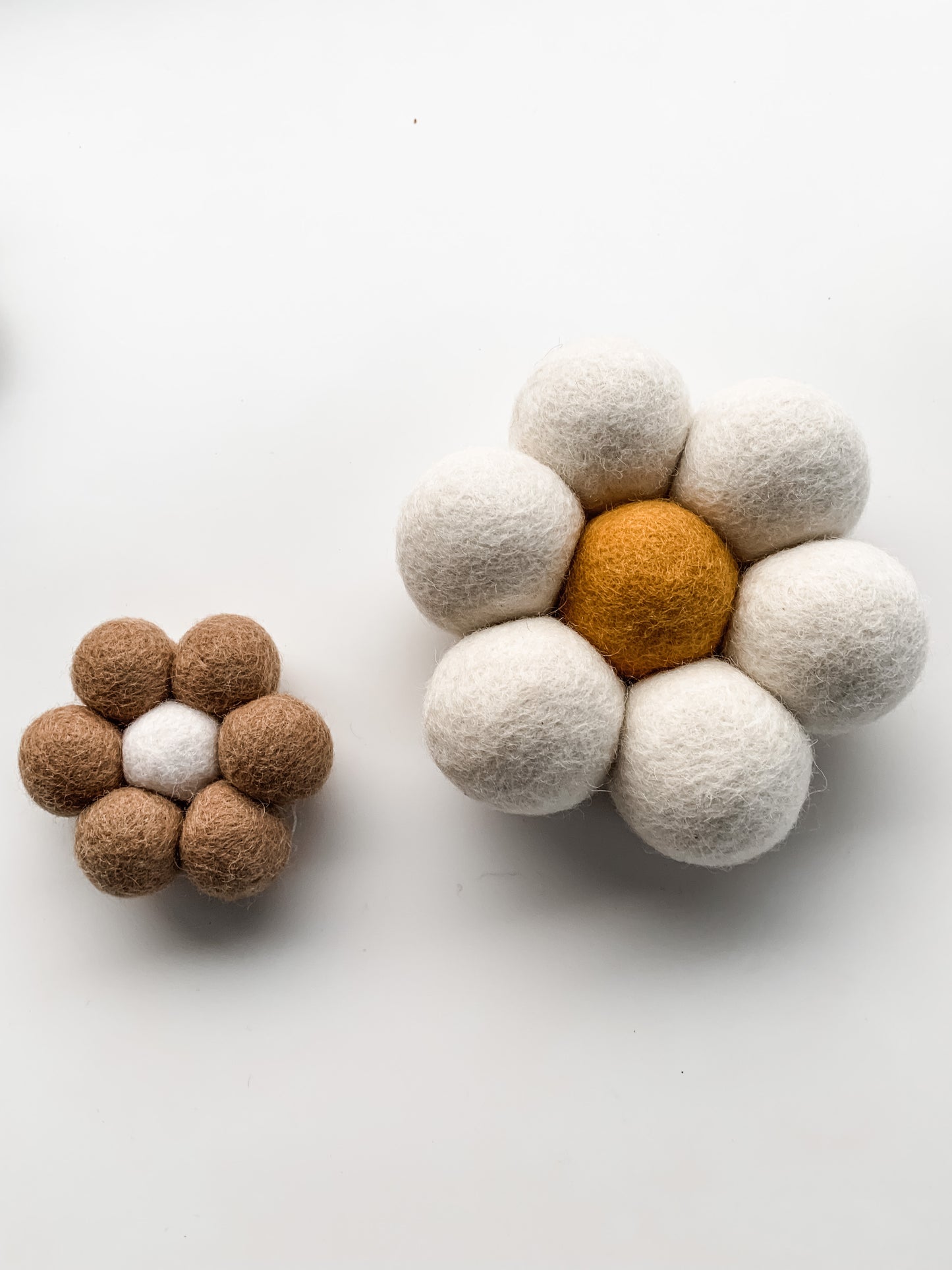 FELT BALL WALL FLOWERS